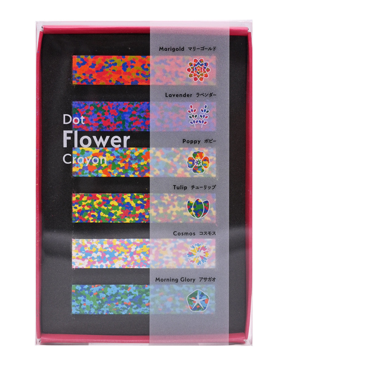 AOZORA - Dot Flower Crayon點點花朵蠟筆 6色(平行進口) (4571397652739)