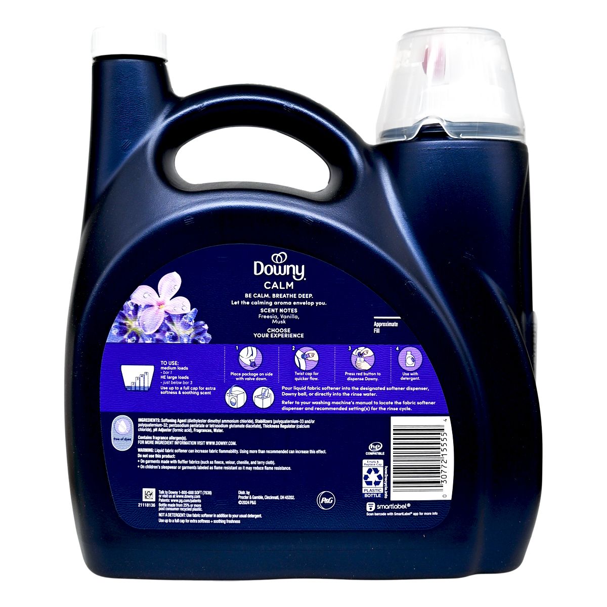 Downy -Downy Calm 柔順護衣珠 2合1(柔軟+香氛)薰衣草雲呢拿味 3.28L|最多可用164次 -15555(平行進口)