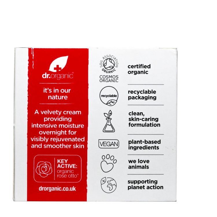 dr.organic 有機玫瑰油保濕修護晚霜 50ml Night Cream Night Cream Moisturizing Night Cream 圖6