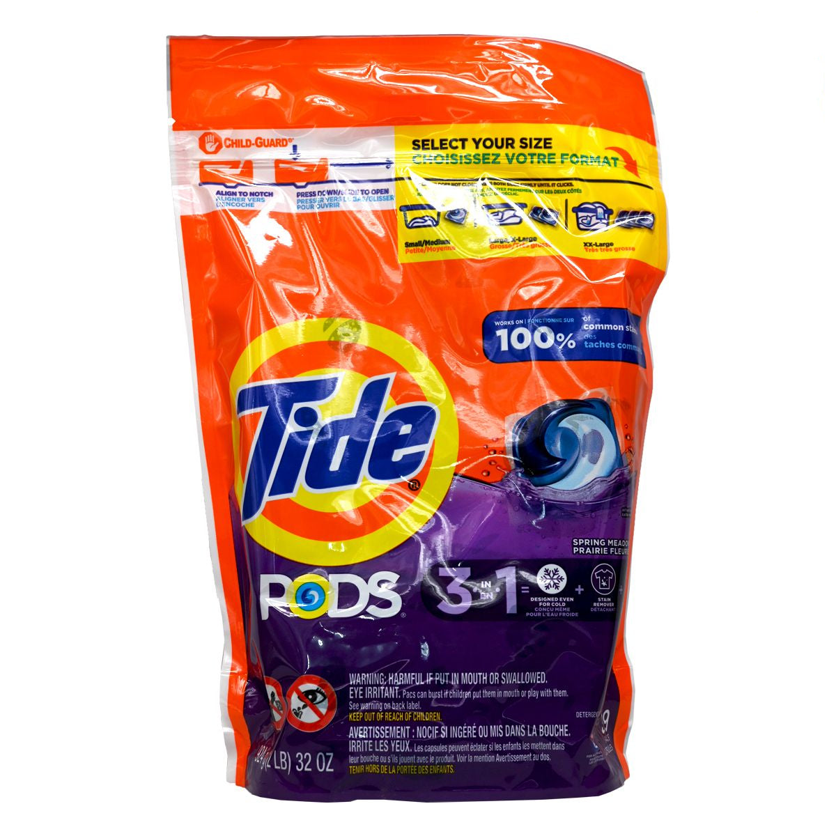 Tide 汰漬 -Tide Pods 汰漬 三合一即溶強力洗衣球 39粒 Spring Meadow (平行進口)