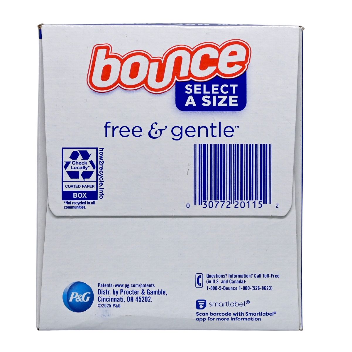 bounce -乾衣機低致敏配方防靜電紙 寵物毛髮防護 [無香型] 400張（超值裝）(平行進口) (01152)