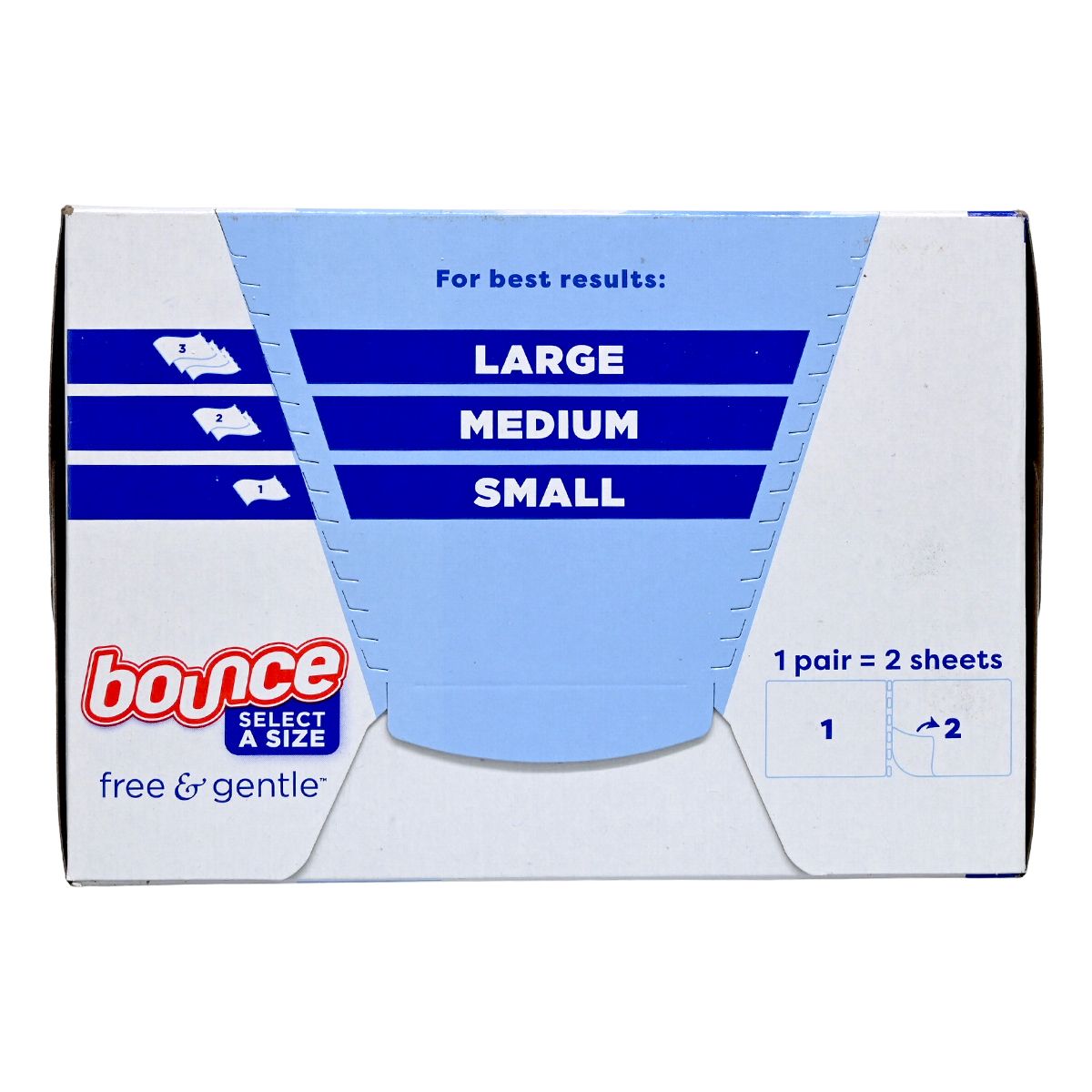 bounce -乾衣機低致敏配方防靜電紙 寵物毛髮防護 [無香型] 400張（超值裝）(平行進口) (01152)
