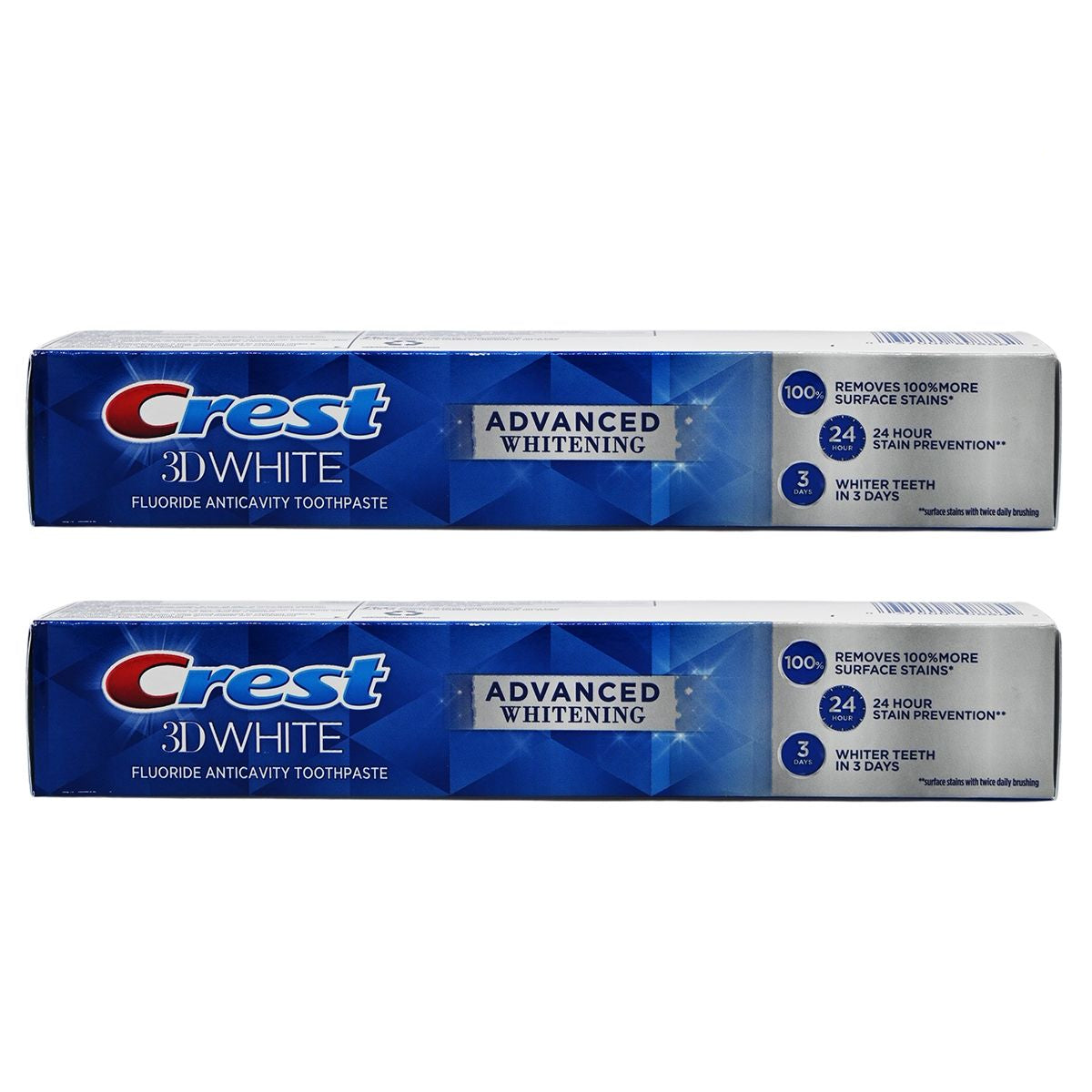 Crest - [X2]3D White 專業美白牙膏 (亮白防蛀) 美國製造 147g x2支 EXP:27年3月底(08862)(平行進口)
