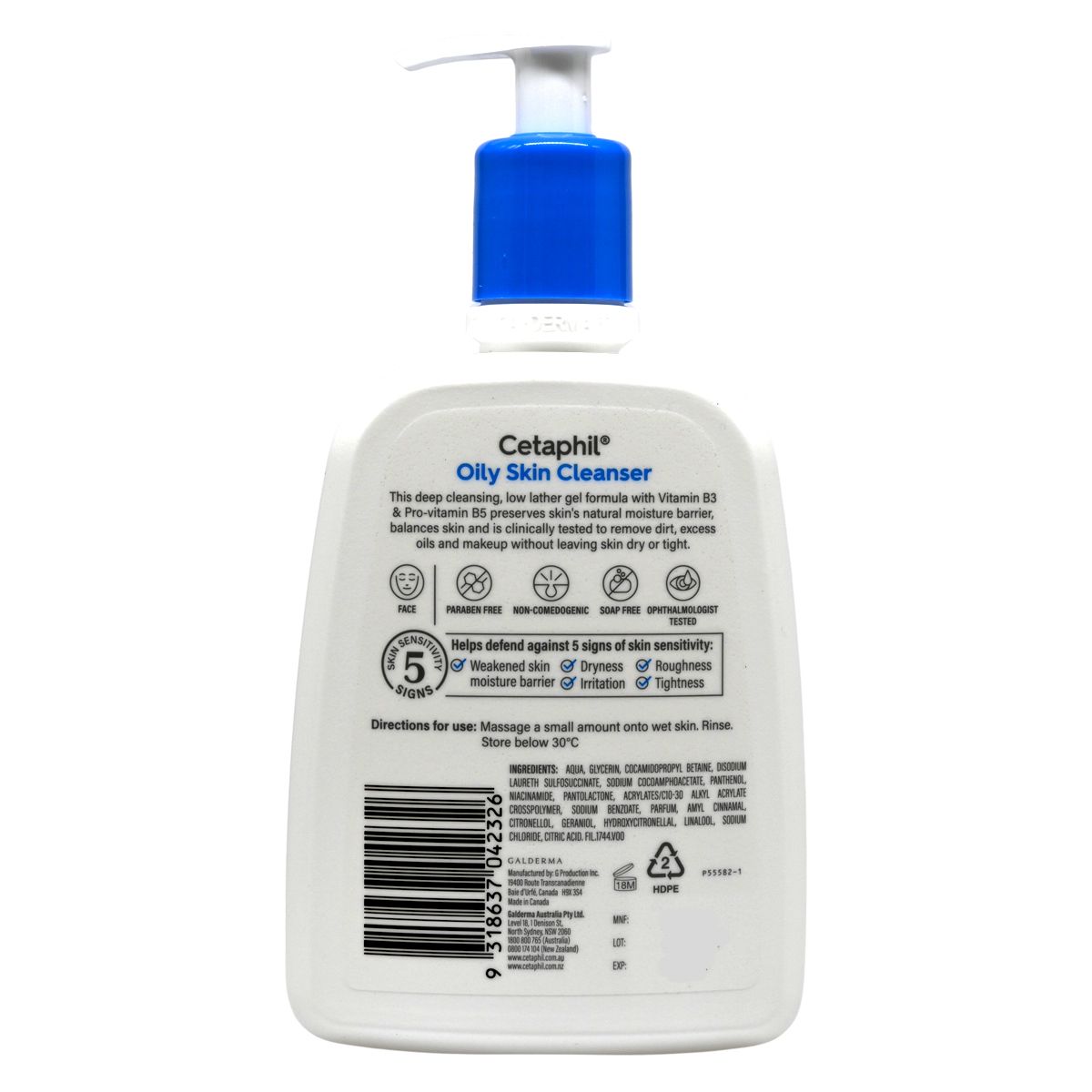 Cetaphil 油性肌膚潔面乳 [混合性至油性、敏感性肌膚] 500ml 2027 年2月底 Cleansing Cream Cleansing Milk Cleansing Foam 圖2