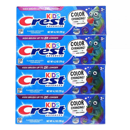 Crest 兒童高級含氟牙膏 [泡泡糖口味] 3歲以上（4支裝x 119g）[超值裝] Toothpaste Gum Health Baby Toothpaste 圖1