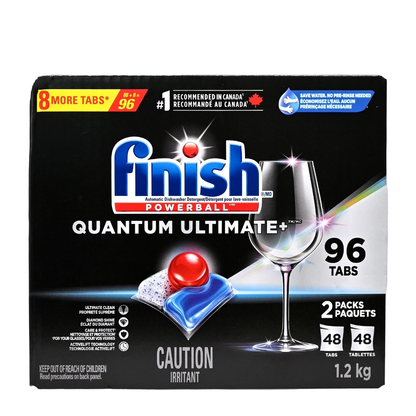 亮碟 - Finish【96粒超值裝】洗碗機 量子強效洗碗凝珠 QUANTUM主動提升技術 1.2kg (平行進口) (98722)