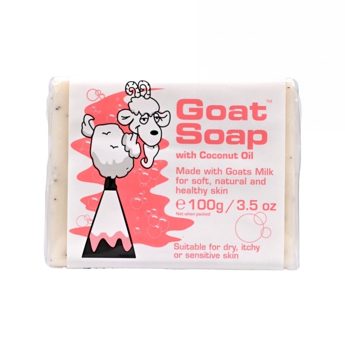 Goat Soap Goat 山羊奶肥皂 - 椰子油(粉色) 100g [ ] Bar Soap Cleansing Soap Cleansing Soap 圖1