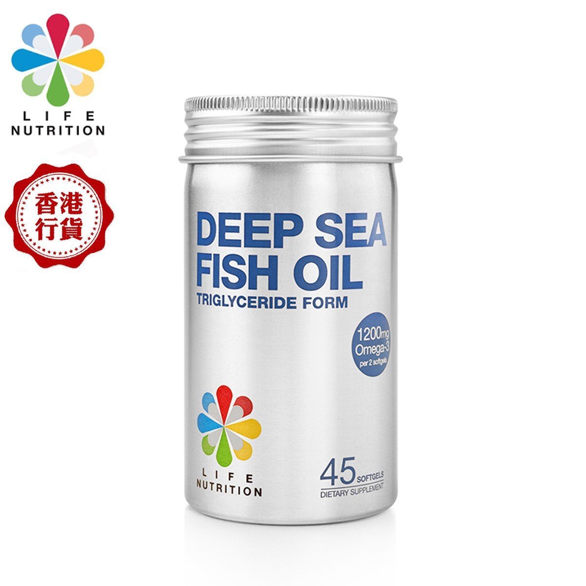 LIFE NUTRITION 樂怡善 - 深海魚油 (45粒)[718150]EXP:2027年9月
