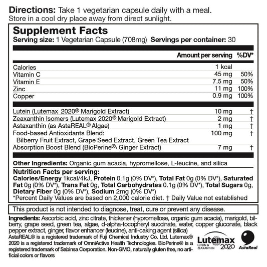 LIFE NUTRITION 樂怡善 - 明目 V2 30粒 EXP: 2027年3月(718518)