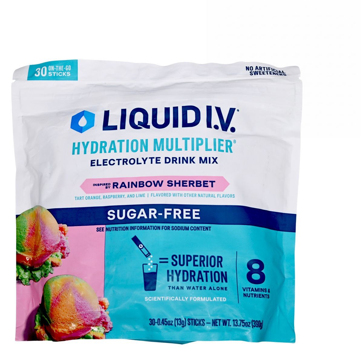 LIQUID I.V. 能量倍增無糖飲料 13g x 30條 (390g) [彩虹冰沙口味] Energy Drinks Powder Drinks Energy Drink 圖1