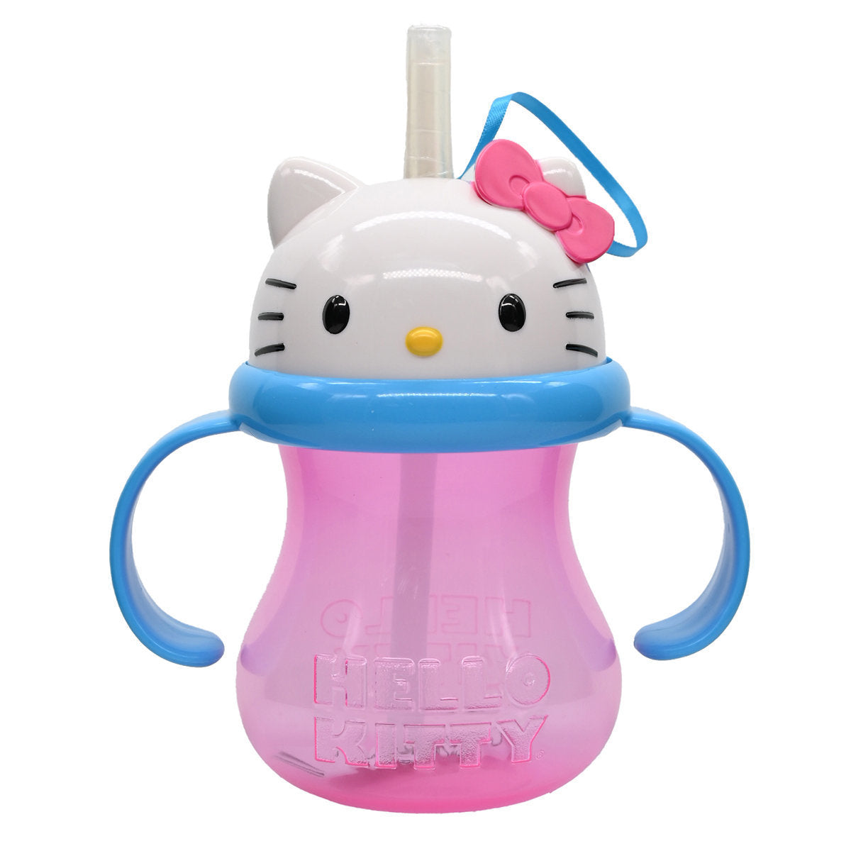 Munchkin - 美國滿趣健 Hello Kitty吸管杯235ml(藍色/粉红-随機發貨)(平行進口) (80269)