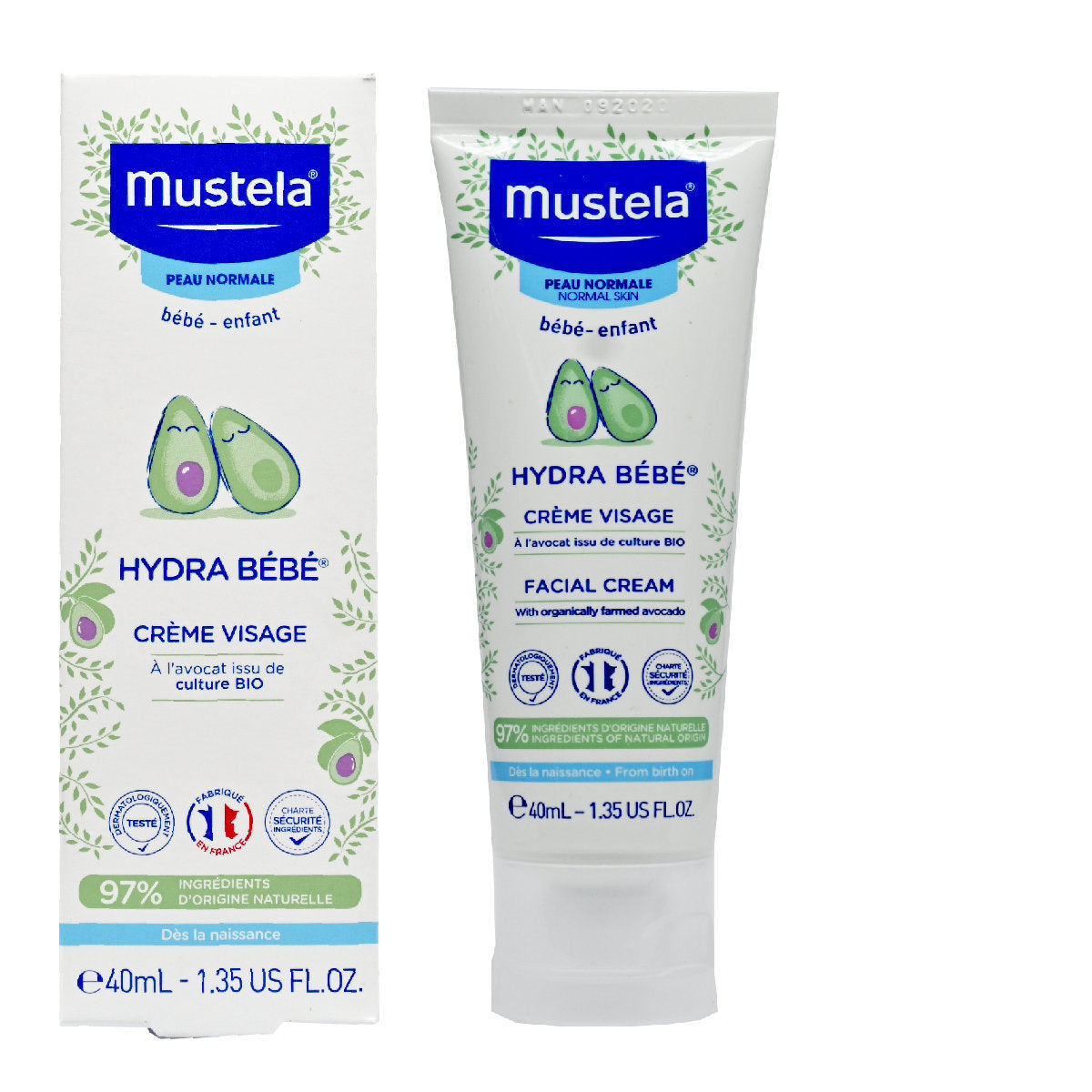 Mustela - 超保濕面霜 40ml 此日期或之前使用：2028年3月(平行進口)