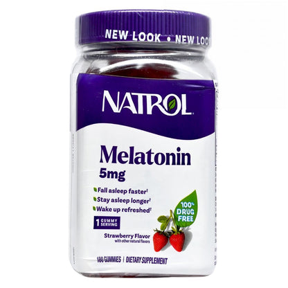 NATROL 褪黑素 5毫克 180 粒軟糖 (草莓口味) 底 Stress, Insomnia & Fatigue 圖1