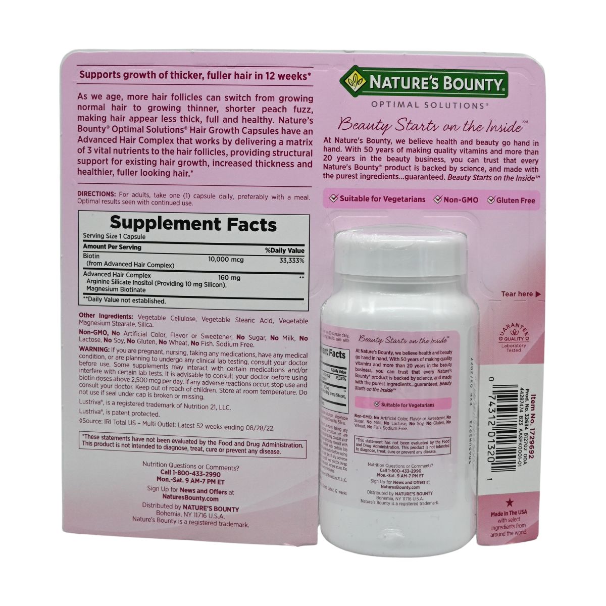 NATURE'S BOUNTY 美國 生髮膠囊 90粒 Haircare 圖4