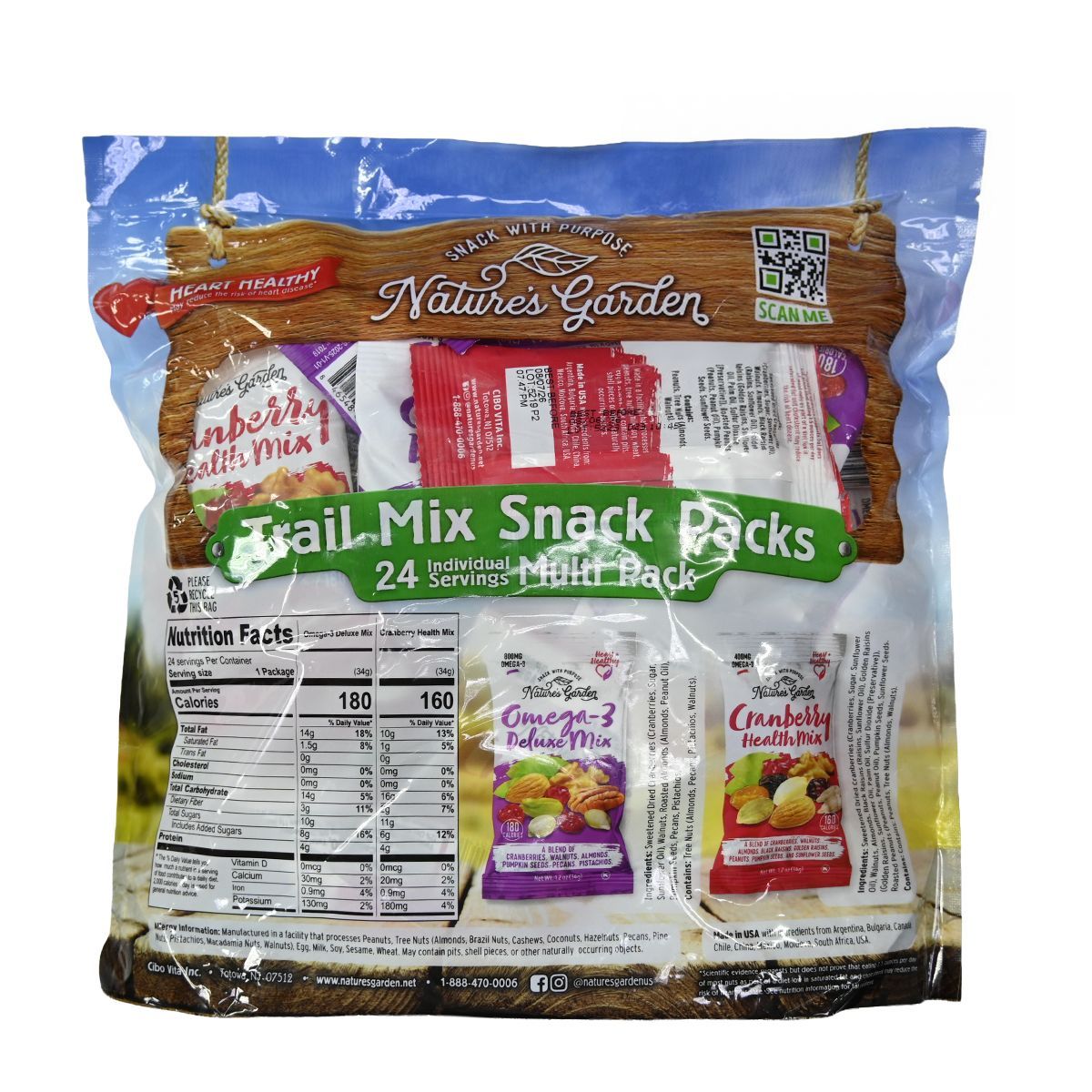 Nature's Garden 混合零食包 816 g（34 g x 24 袋) Nuts 圖4