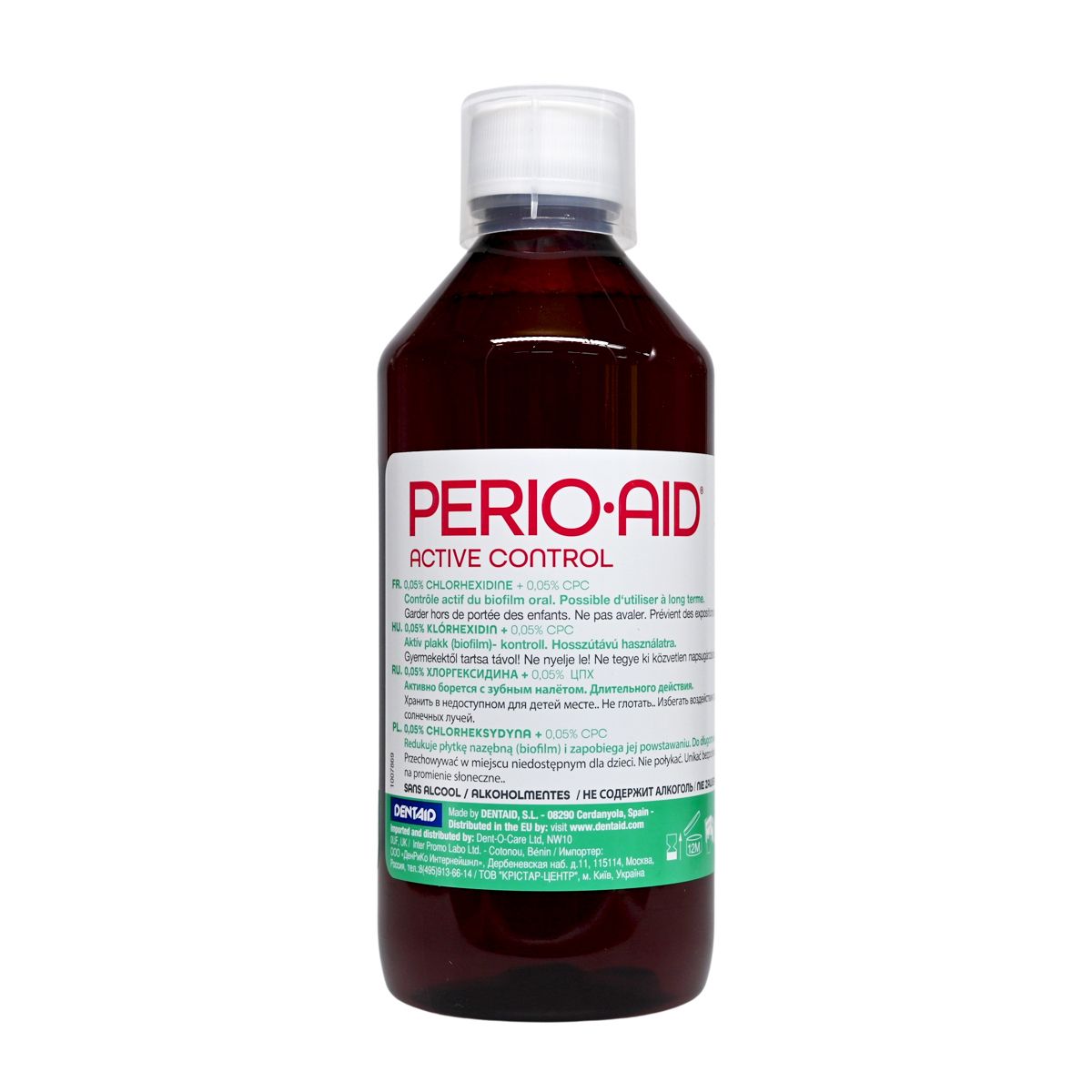 PERIO-AID AID - PERIO AID - [香港行貨]牙周加護漱口水 (0.05% CHX+ 0.05% CPC) 500ml [綠色] Mouth Rinse & Denture Cleaners Mouth Rinse & Denture Cleaners 圖4