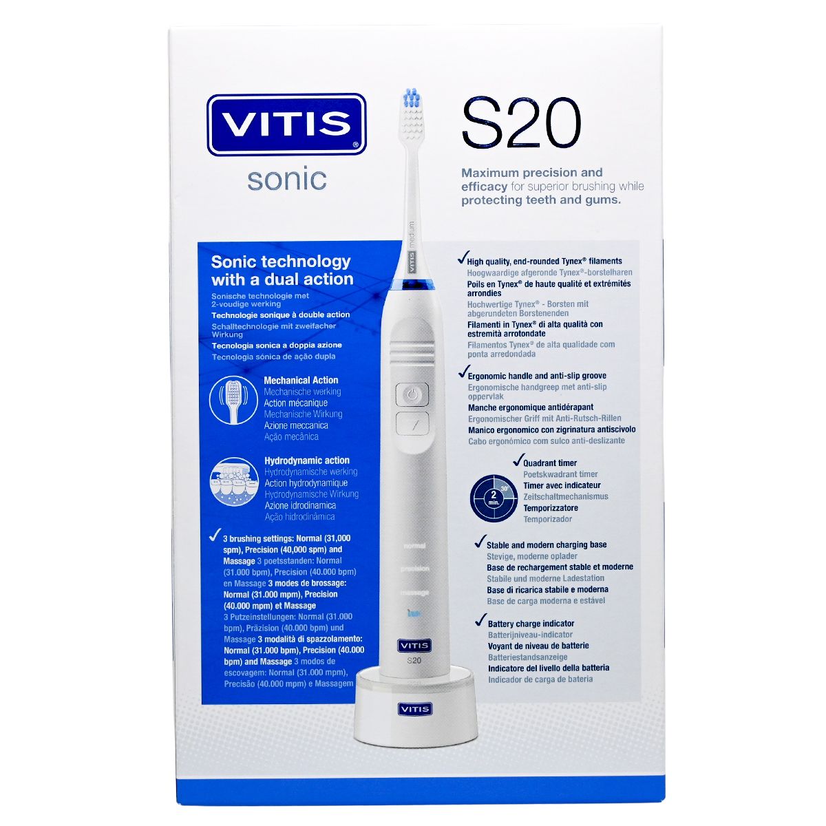 VITIS [香港行貨]Sonic S20 雙重聲波電動牙刷 1套 Toothbrush Electric Toothbrush Electric Toothbrush 圖3
