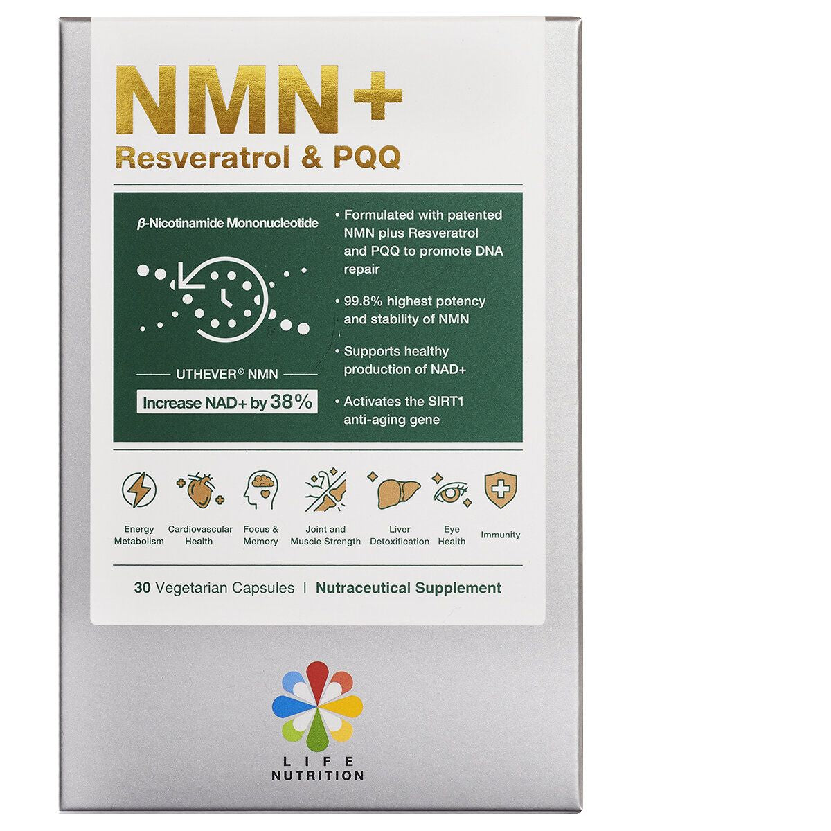 LIFE NUTRITION 樂怡善 - NMN+ 30粒 EXP:2027年