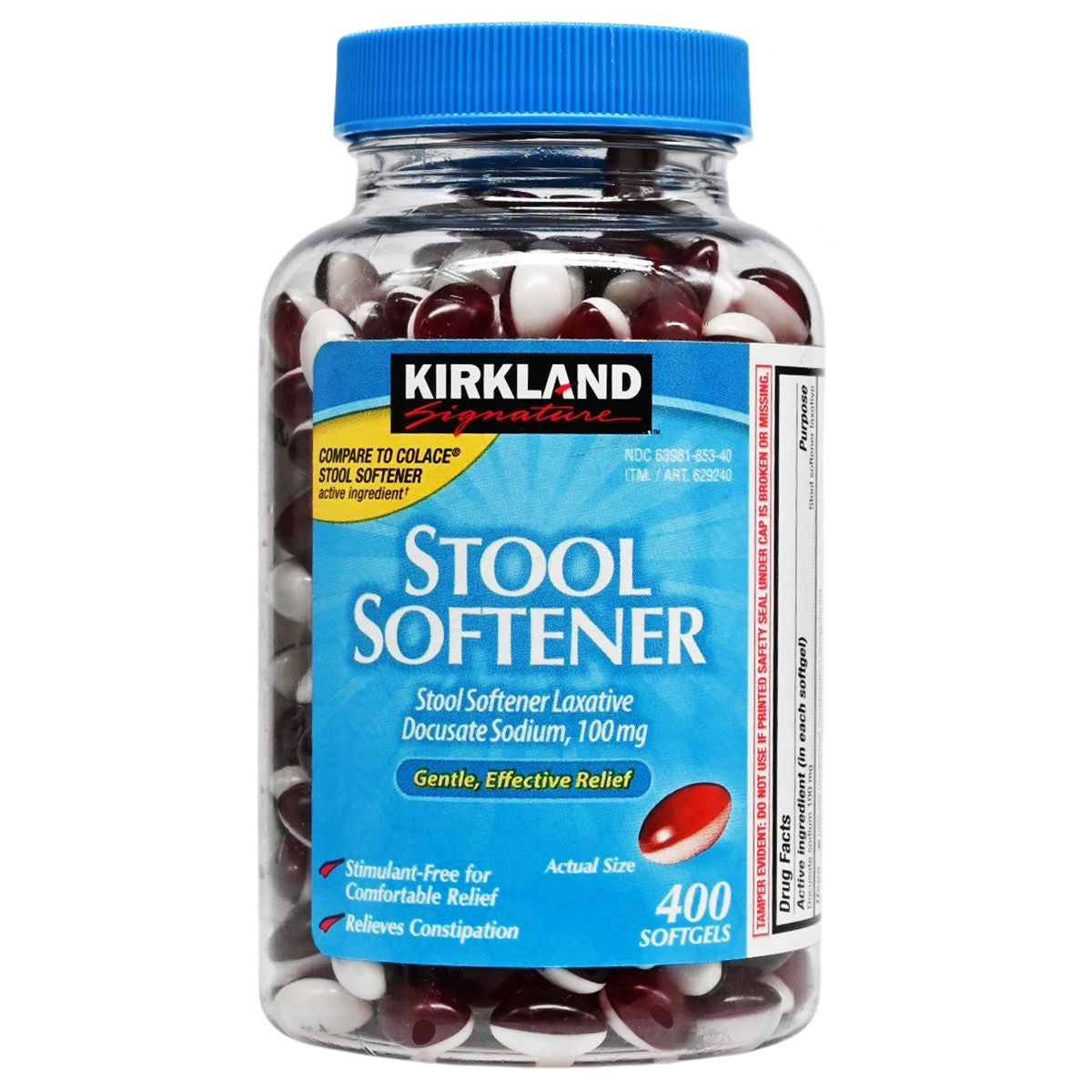 Kirkland Signature - 美國 Kirkland大便軟化劑 400粒 EXP:2028年7月底(平行進口) (29244)