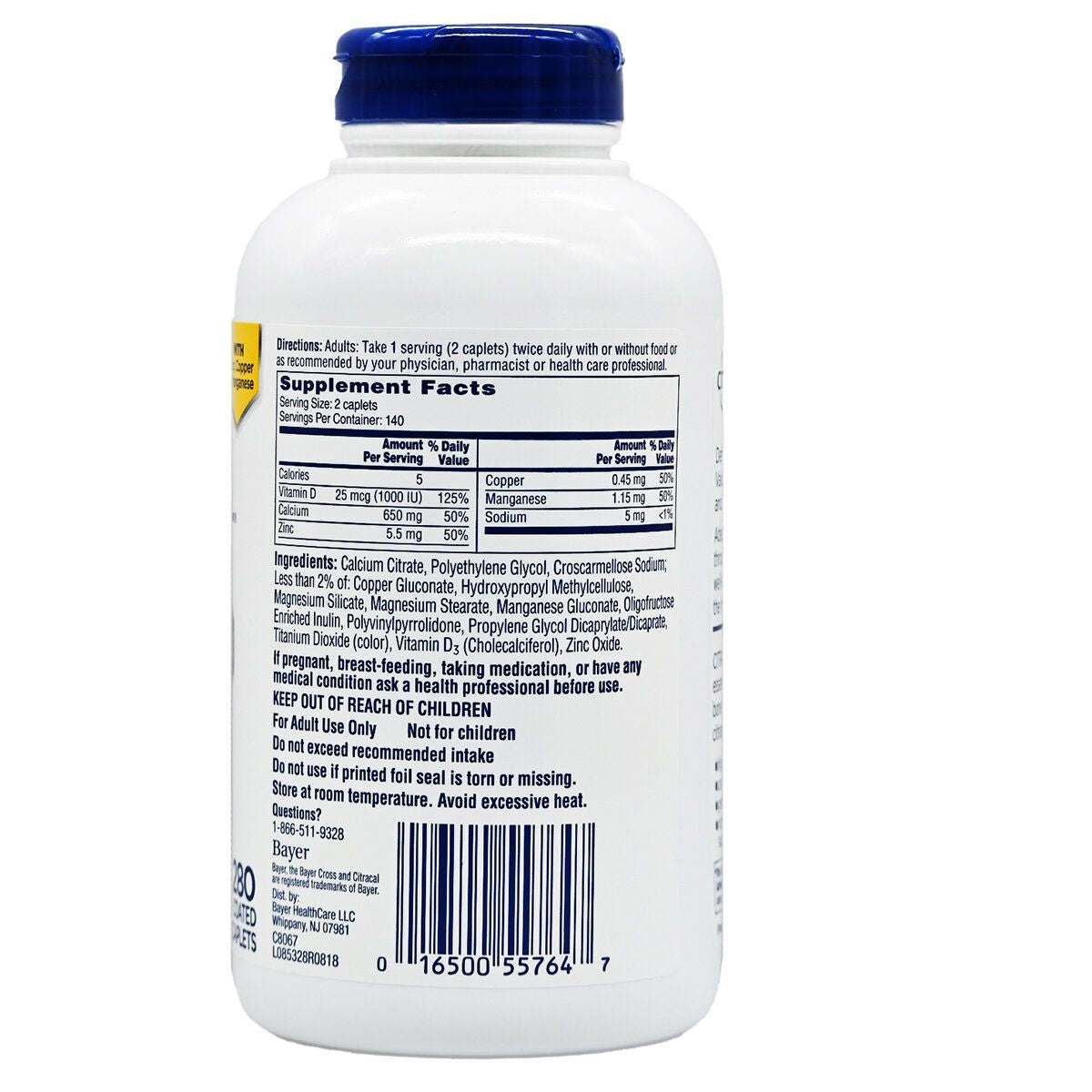 BAYER - CITRACAL檸檬酸鈣 + D3 -EXP::2027年6月底(57647)(平行進口)