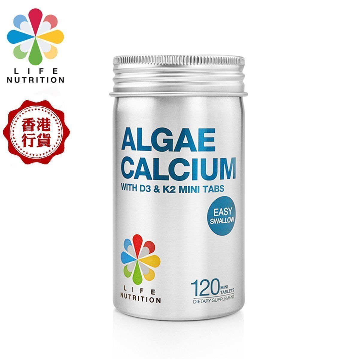 LIFE NUTRITION 樂怡善 - AC藻鈣多 [海藻鈣片] (120粒)此日期或之前食用：2028年2月1日[718181]